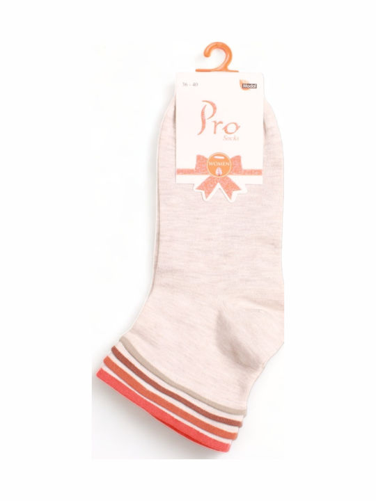 Pro Socks Soft Damen Socken Beige 1Pack