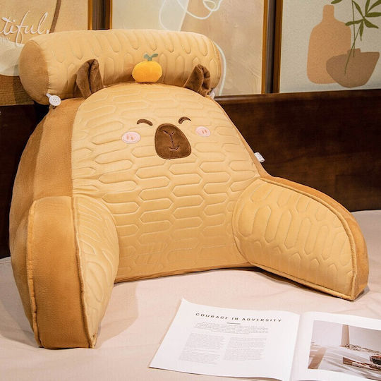 Pernă Multifuncțională Flippy Suport Lombar Pentru Pat Mărime Medie 60 X 40 Cm Latex Model Capybara Portocaliu Pe Cap Maro Închis Pernă Multifuncțională Flippy Suport Lombar Pentru Pat Mărime Medie 60 X 40 Cm Latex Model Capybara Portocaliu Pe Cap Maro Închis