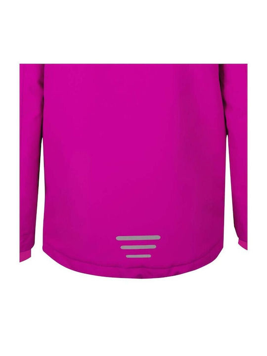 Wasserdicht Kinder Sportjacke mit Futter & Kapuze Rosa