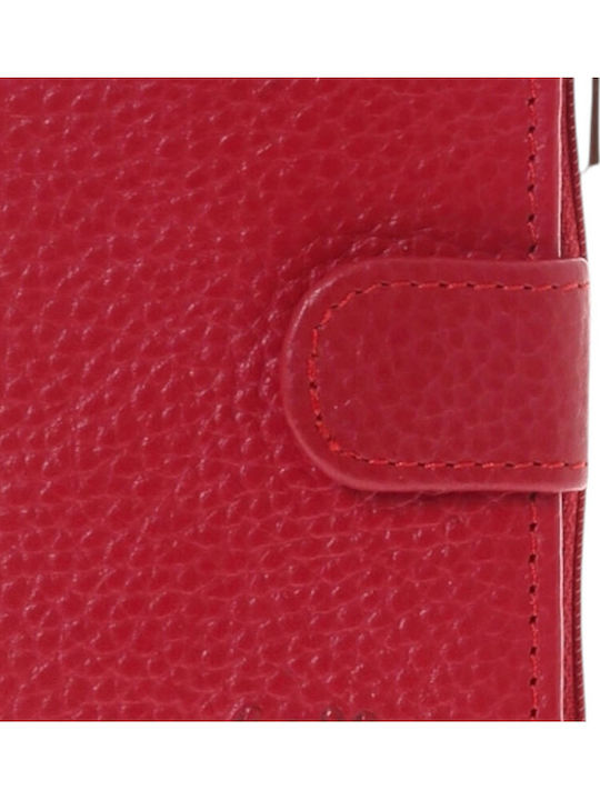 Μικρό Γυναικείο Πορτοφόλι Καρτών με RFID Κόκκινο