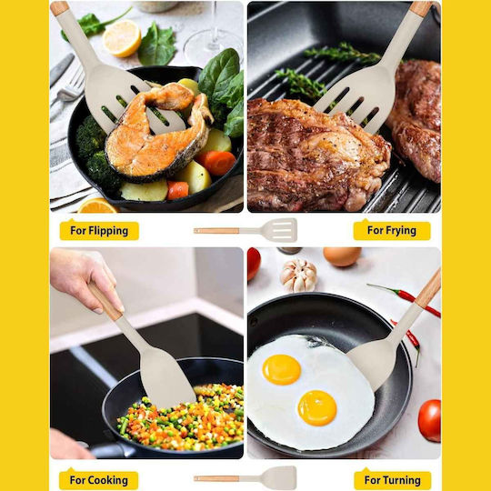 Uncle George Spatula Slotted Silicone 31.5cm