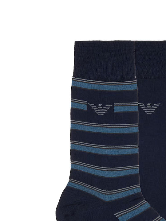 Emporio Armani Ανδρικές Κάλτσες Μπλε 2Pack