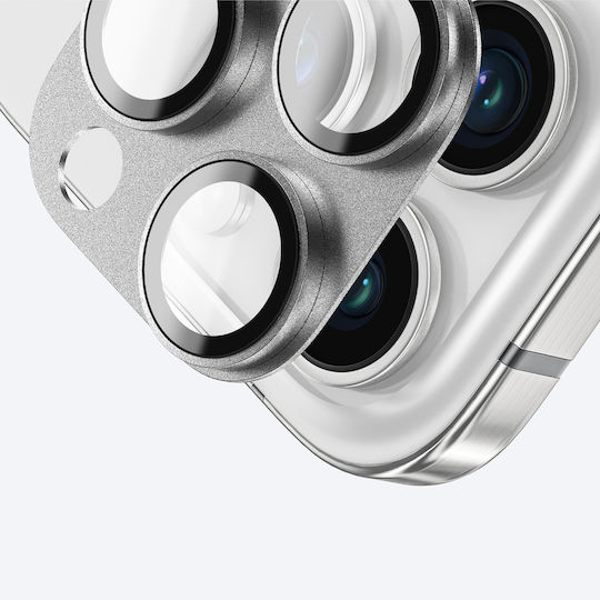 Amazingthing Aviation-Grade Alloy Tempered Glass Lens for iPhone 16 Pro / 16 Pro Max Camera Protectors Gray