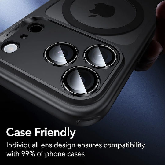 ESR Armorite Camera Protection Tempered Glass Black for the iPhone 16 Pro, iPhone 16 Pro Max