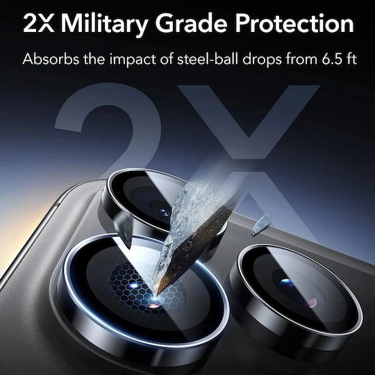 ESR Armorite Camera Protection Tempered Glass Black for the iPhone 16 Pro, iPhone 16 Pro Max