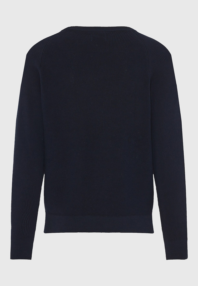 Funky Buddha Pulover cu mânecă lungă Melange FBM012-044-09-NAVY