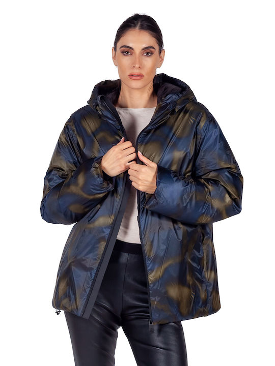 Kevo Μακρύ Γυναικείο Puffer Μπουφάν για Χειμώνα