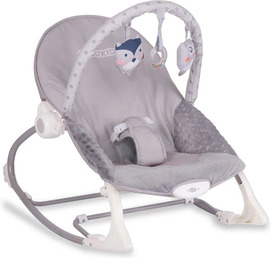 Ricokids Baby Relax Swing with Music Gray for Child up to 3.2kg
