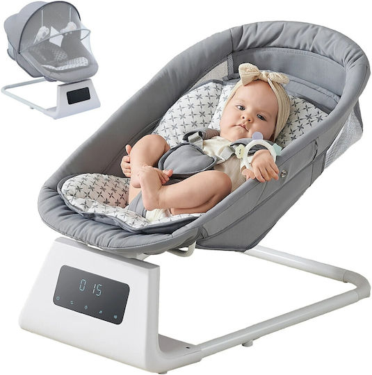 Electric Relax pentru Bebeluși Leagăn cu Muzică Gri