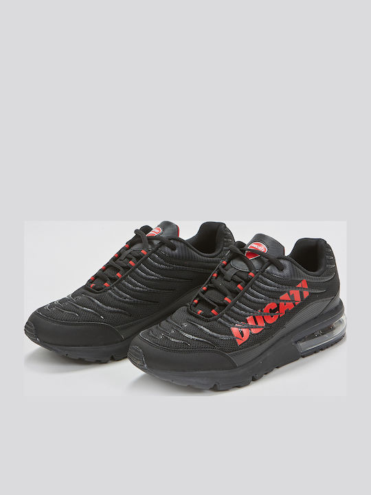 Throttle Men's Black Sneakers