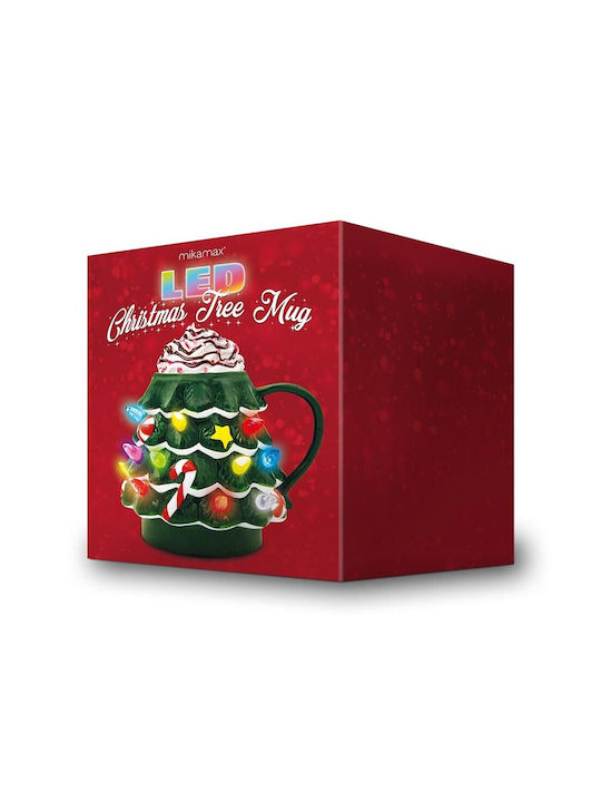 Mikamax Christmas Mug Ceramic Brown L14.8xW12.1xD11cm.