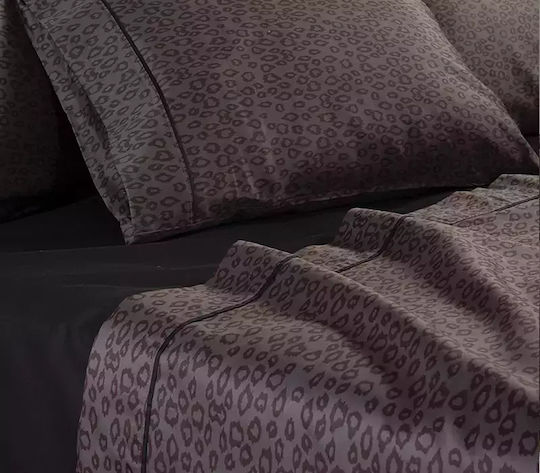 Nef-Nef Homeware Set Cearșafuri 240x270cm. Leonar Antracit 4buc