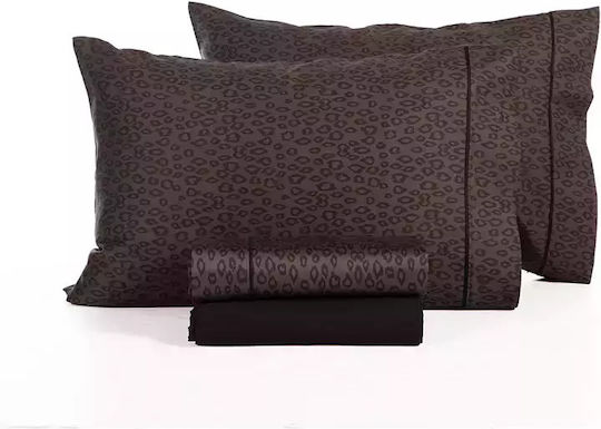 Nef-Nef Homeware Set Cearșafuri 240x270cm. Leonar Antracit 4buc