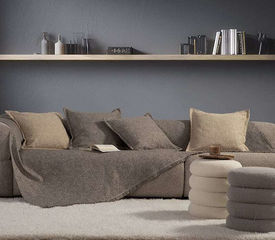 Nef-Nef Homeware Alamo Τριθέσιου Καναπέ Π170xΜ300cm Ecru