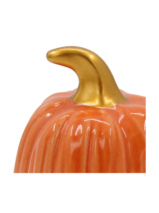 Decorative Ceramic Pumpkin Φ7.5x10.5 cm Orange Keskor 67261-1