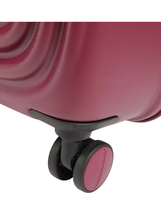Mandarina Duck Logoduck Large Hard Suitcase Burgundy with 4 Wheels Height 75cm