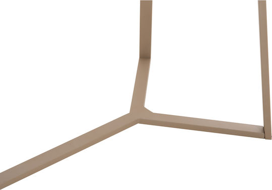 HomeMarkt Metallische Tischbasis Für Tisch / Büro Mit Einstellbarer Cappuccino Farbe 60x111x71cm