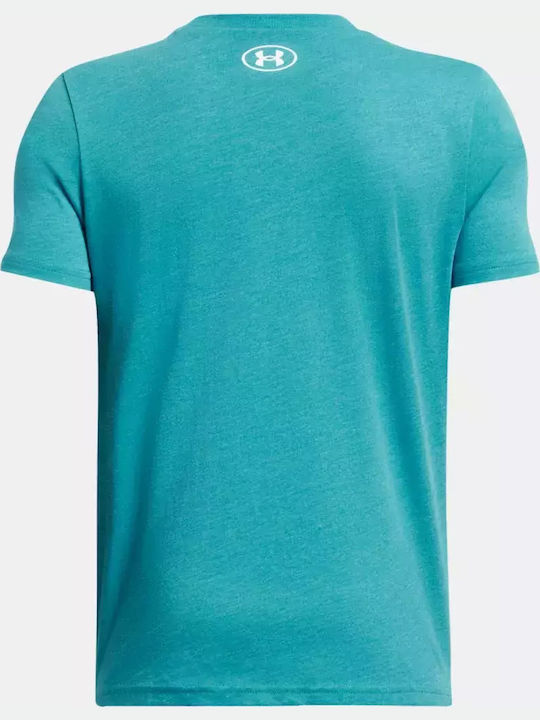 Kids' T-shirt Turquoise Logo