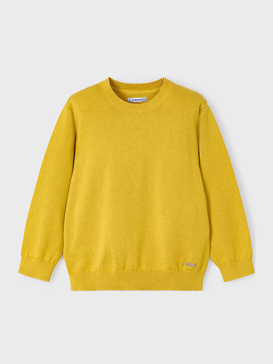 Kinderpullover Langarm Gelb Basic