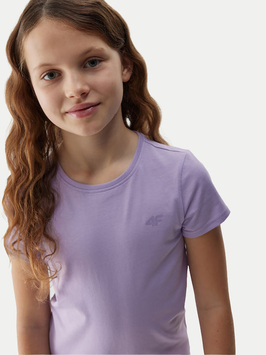 Kinder-T-Shirt Lila