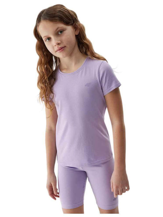 Kinder-T-Shirt Lila