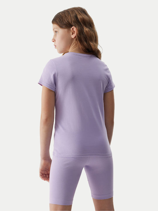Kinder-T-Shirt Lila