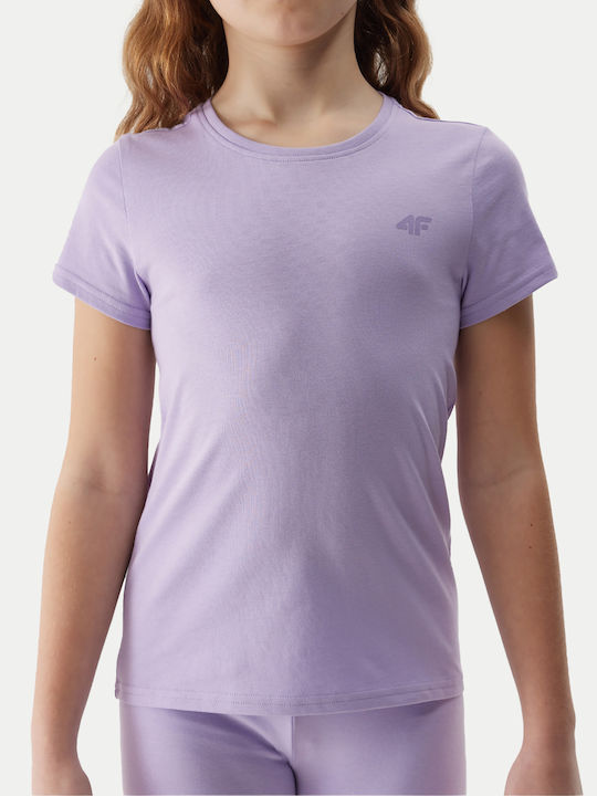 Kinder-T-Shirt Lila