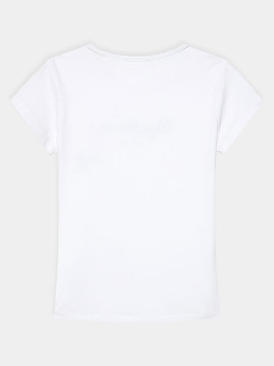 Kinder-T-Shirt Weiß Hana Glitter
