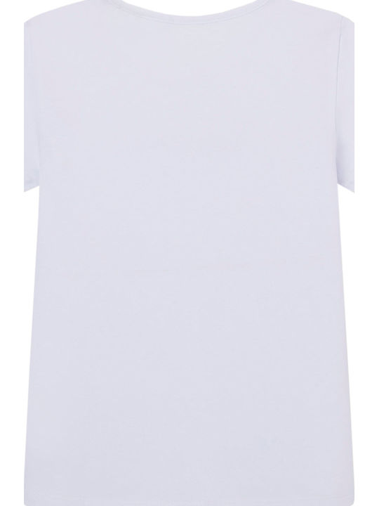 Kinder-T-Shirt Weiß Hana Glitter