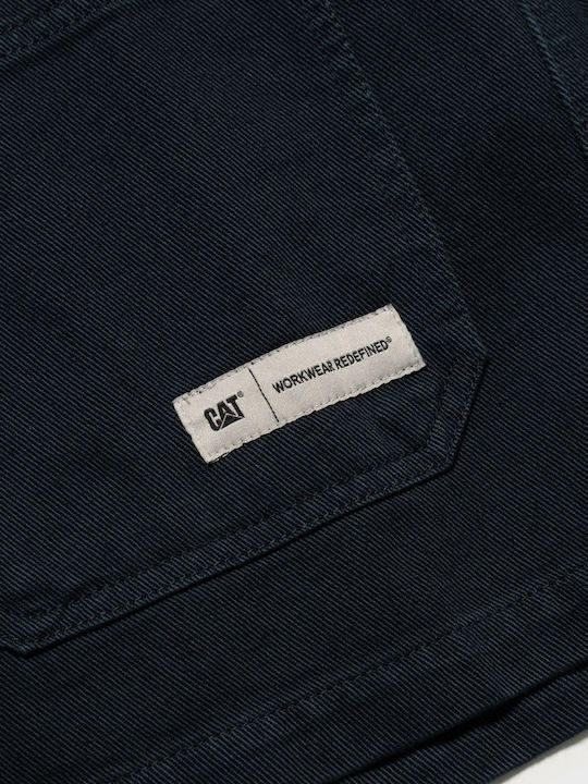 Дълъг Ръкав Памучен Overshirt в Стандартна Кройка Сини Нощи