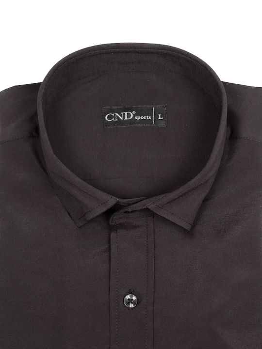 Long-sleeved Cotton Shirt Black