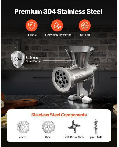 Vevor Mincer Plate Meat Grinder