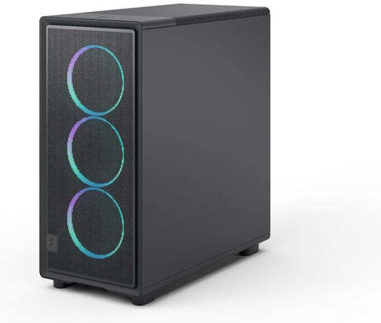 Fractal Design Epoch Gaming Midi Tower Κουτί Υπολογιστή με Πλαϊνό Παράθυρο Black TG RGB Light