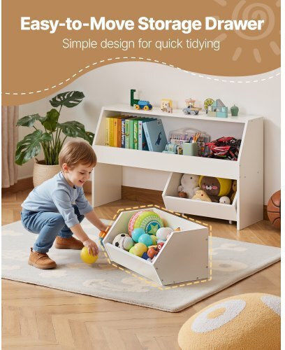 Kids Wooden Cabinet White