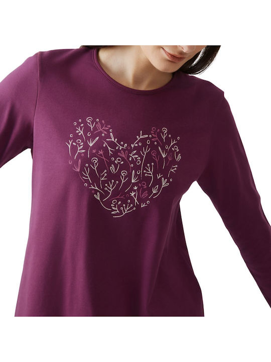 Minerva Winter Women's Pyjama Set Damask Heart
