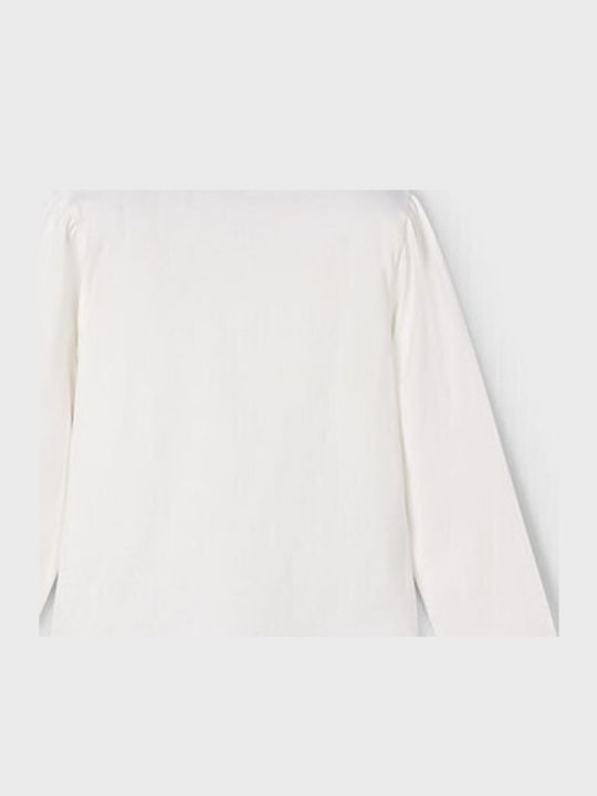 Kids' Shirt Long Sleeve Cream-light blue