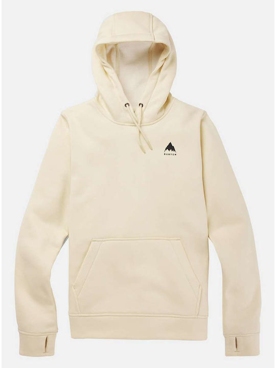 Fleece Παιδικό Φούτερ με Κουκούλα και Τσέπες Creme Brulee Heather
