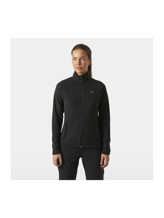 Daybreaker Fleece Women's Cardigan with Zipper Black