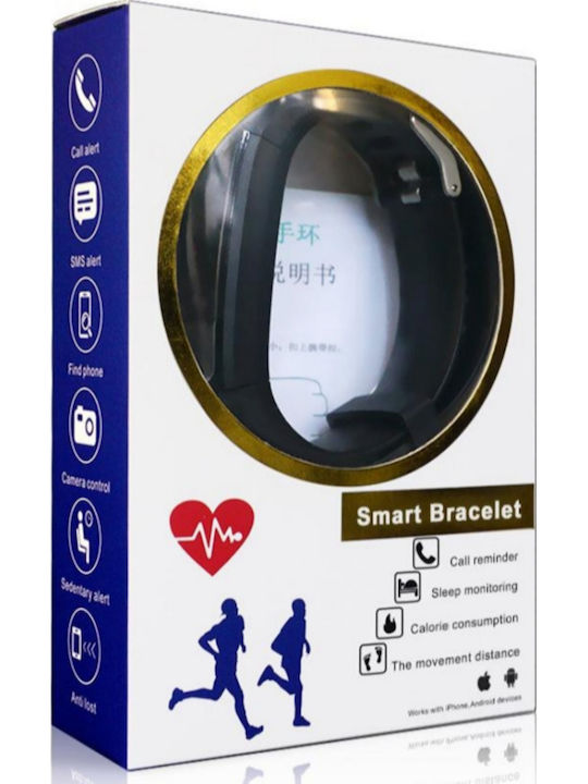 ID115 Plus Aktivitätstracker mit Pulsmesser Schwarz