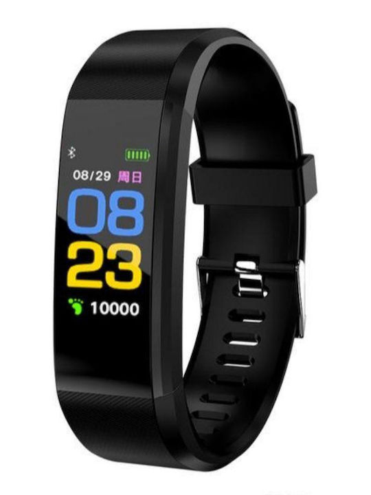 ID115 Plus Aktivitätstracker mit Pulsmesser Schwarz