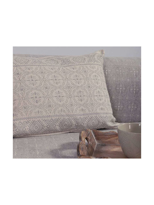 Nef-Nef Homeware Μαξιλάρι Καναπέ Jeneria από 100% Βαμβάκι Beige 40x45εκ.