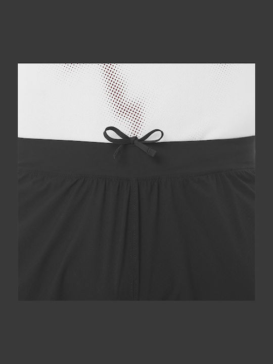 Men's Athletic Shorts Deep Black/fiery Red