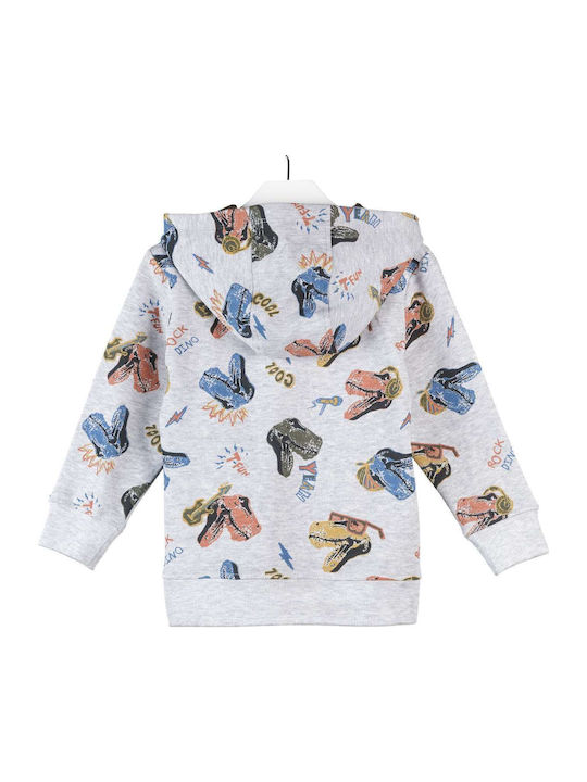 Kinder-Sweatshirt mit Kapuze Grau