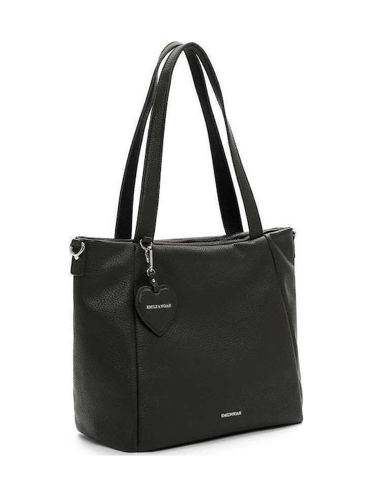 Γυναικεία Τσάντα Shopper Ώμου Μαύρη