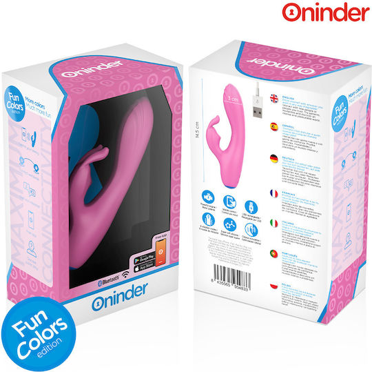 Oninder Cute Vibrator Rabbit with Remote Control 3cm Pink