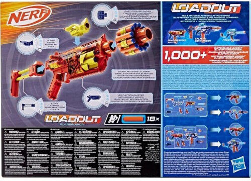 Jucării Nerf Lansator Loadout Flarefusion Loadout pentru 8+ Ani