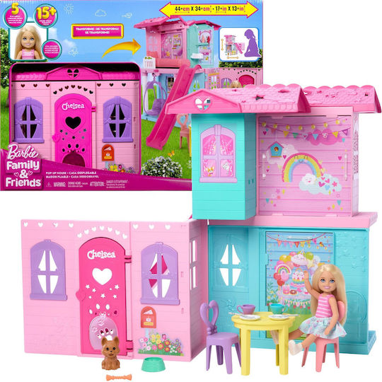 Barbie Barbie Cheslea Folding House Căsuță de păpuși din plastic
