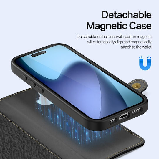 Dux Ducis Lawa Series Brieftasche Kunststoff Schwarz (iPhone 17)
