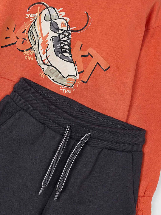 Kids Sweatpants Set Mandarin 2pcs