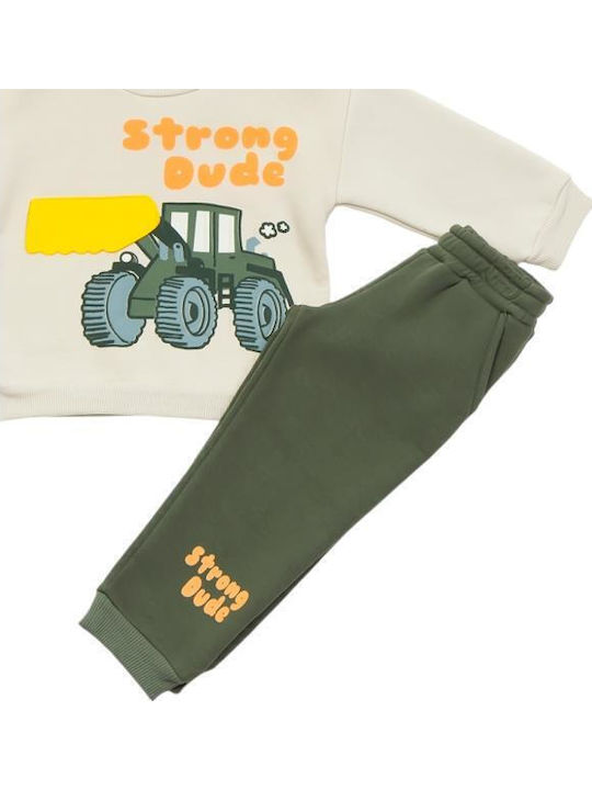 Kinder Sweatpants Set - Jogginganzug Beige 2Stück